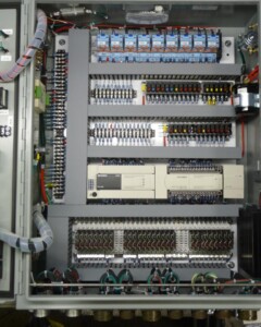 Logic Control box interior with PLC