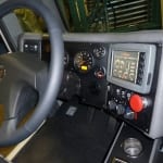 Mining Truck dash panel analog and digital controls