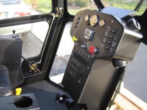 Control panel in operator cab