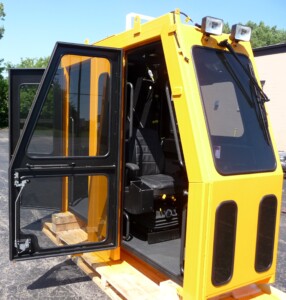 Crane cab 1 doors open manufactured and tested