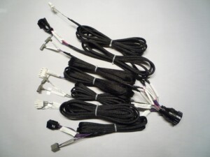 Multi pin braided wire harness